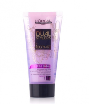 Loreal (Лореаль) Слик энд свинг Крем-гель 2 в 1 для непослушных волос (Tecni Art Dual Stylers Sleek & Swing), 150 мл.