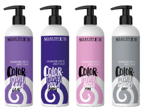 Selective (Селектив) Ухаживающая краска для волос прямого действия с кератином, в ассортименте (Color Twister), 300 мл.