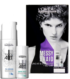 Loreal (Лореаль) Набор Стайлинга "Месси Брэйд" Messy Braid Для Создания Укладки "Небрежные, Текстурированные Косы"