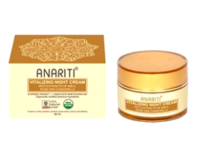 Anariti (Анарити) Восстанавливающий ночной крем для лица шеи с экстрактами амлы, розы, ромашки, 50 мл.