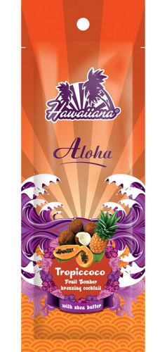 Hawaiiana (Гаваяна) Крем-коктейль для загара c бронзаторами (Tropiccoco Bronzing Cocktail), 15 мл. 