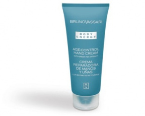 Bruno Vassari (Бруно Вассари) Крем для рук возраст-контроль с экстрактом зеленого чая (Body Energy | Age Сontrol Hand Cream), 125 мл.