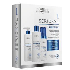 Loreal (Лореаль) Сериоксил набор №1 против истончения для натуральных волос (Serioxyl Fuller Hair 1), 3 средства