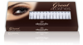 Alessandro (Алессандро) Искусственные ресницы -  пучки 4 в 1 черные полный изгиб (Great Lashes 4 In One Black Size), 90 шт. 