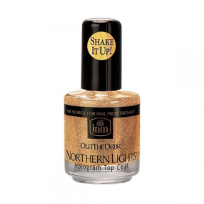 INM (ИНМ) Голографическое покрытие для ногтей NLG3.5 -Золото 3.5 мл